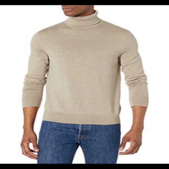 Calvin Klein Men's The Extra Fine Merino Turtleneck Sweater 100% merino wool - Picture 6 of 10